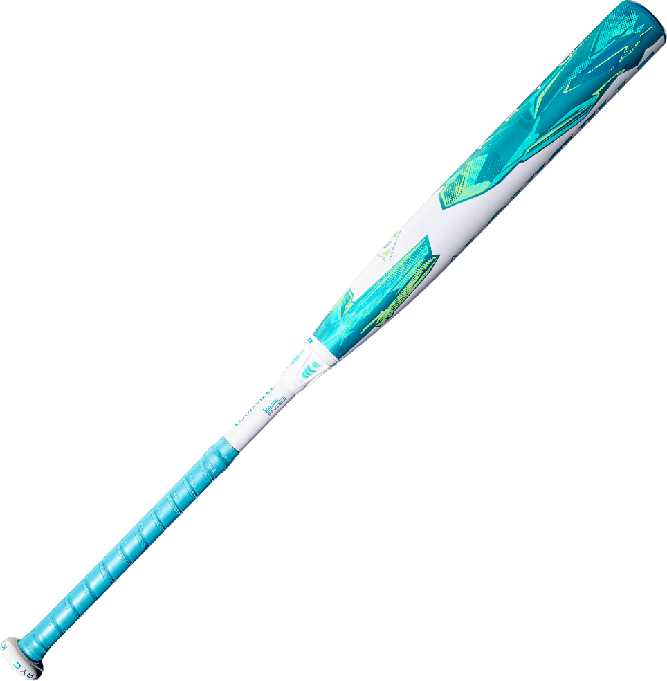 Louisville Slugger 2026 Kryo (-10) Fastpitch Bat WBL4135010 - Teal White - HIT a Double - 4