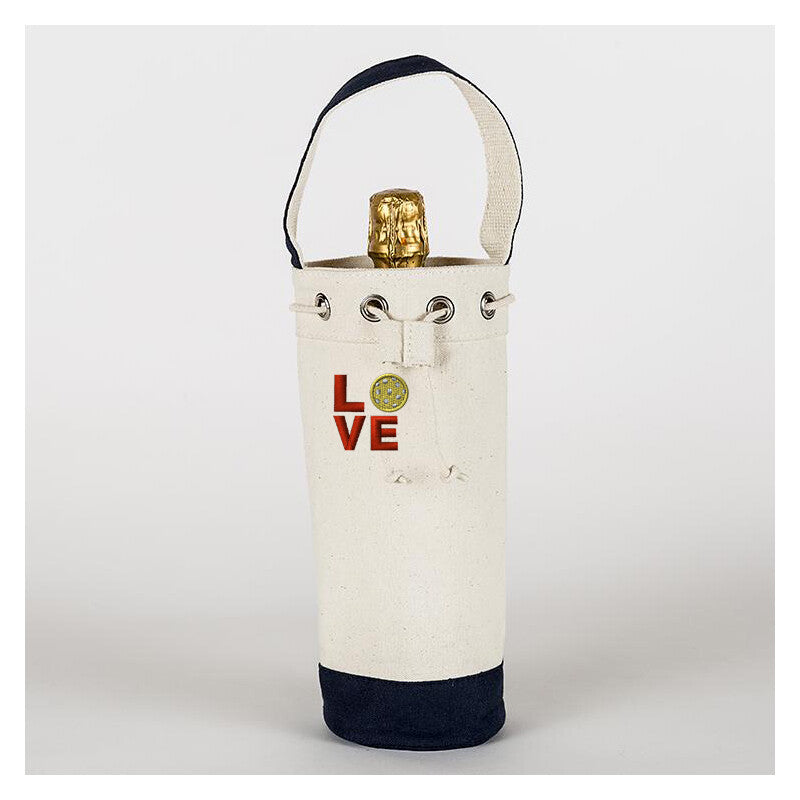 Love Pickleball Single Wine and Champagne Bag - Nvy / Os