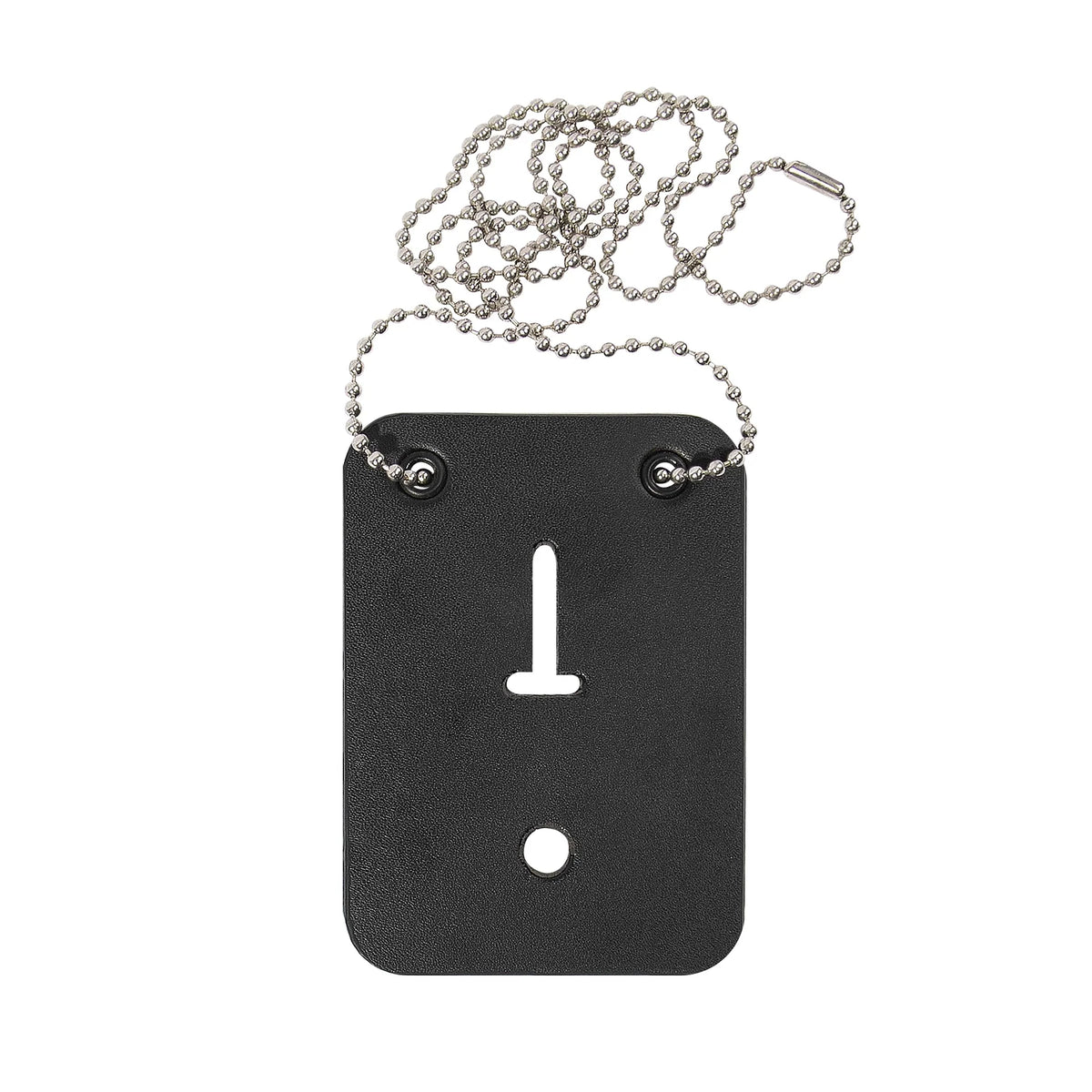 Low Profile Leather Badge Holder with Chain