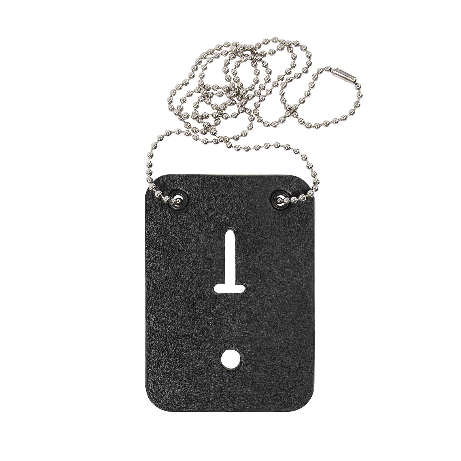 Low Profile Leather Badge Holder with Chain