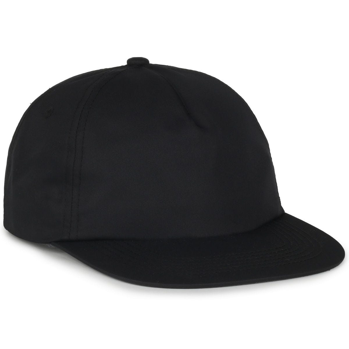 Legendary Headwear LOWERS Greenline Recycled Unstructured Flat Visor Cap - Black