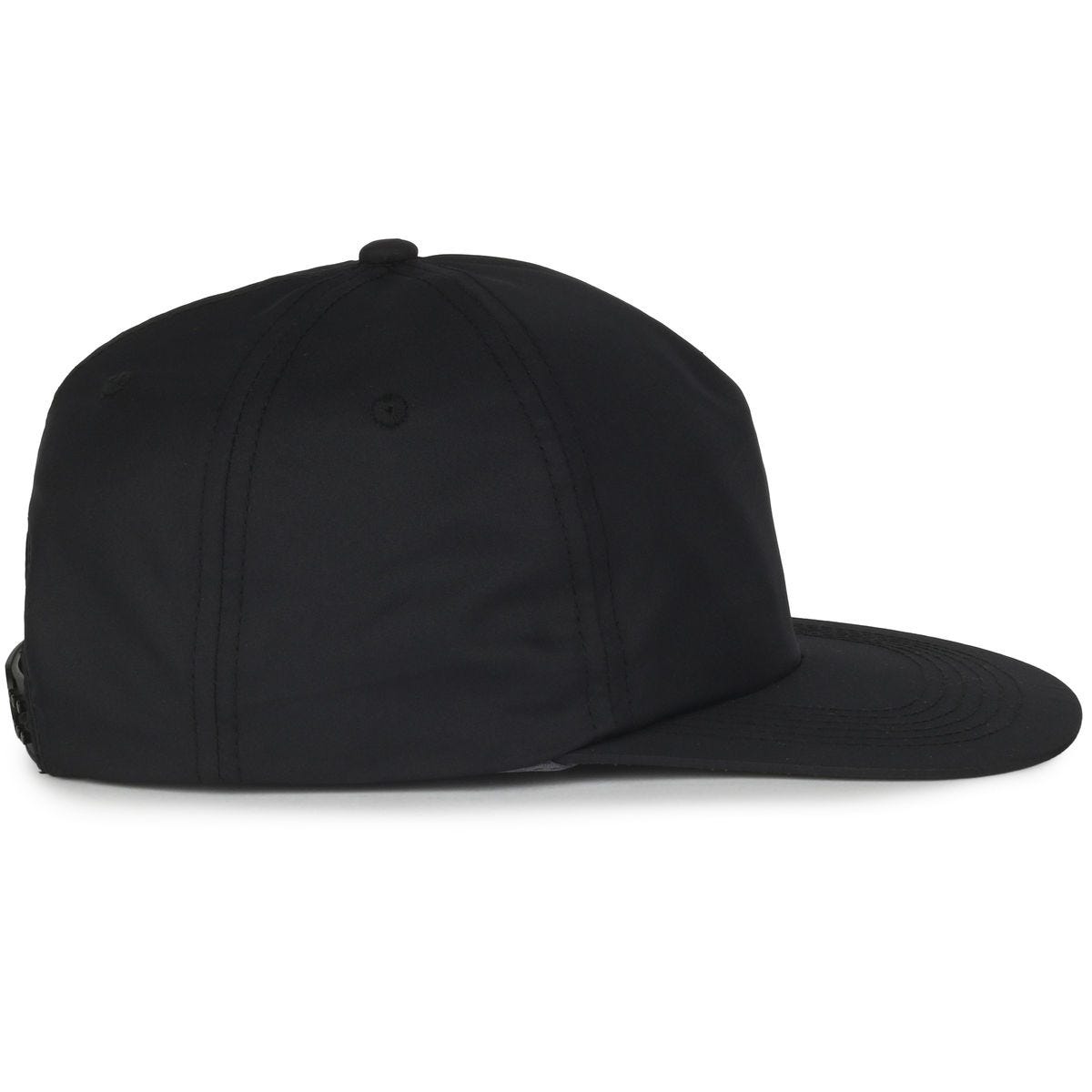 Legendary Headwear LOWERS Greenline Recycled Unstructured Flat Visor Cap - Black