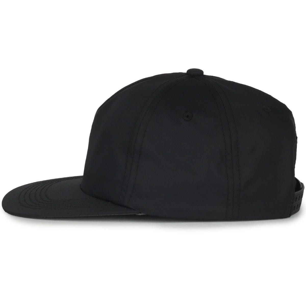 Legendary Headwear LOWERS Greenline Recycled Unstructured Flat Visor Cap - Black