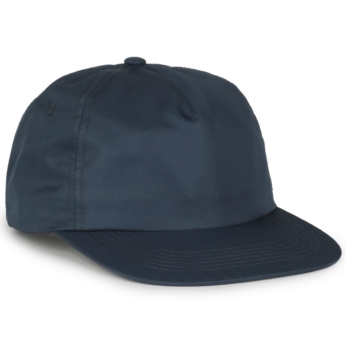Legendary Headwear LOWERS Greenline Recycled Unstructured Flat Visor Cap - Navy