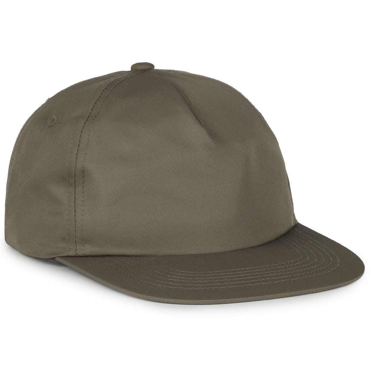 Legendary Headwear LOWERS Greenline Recycled Unstructured Flat Visor Cap - Olive