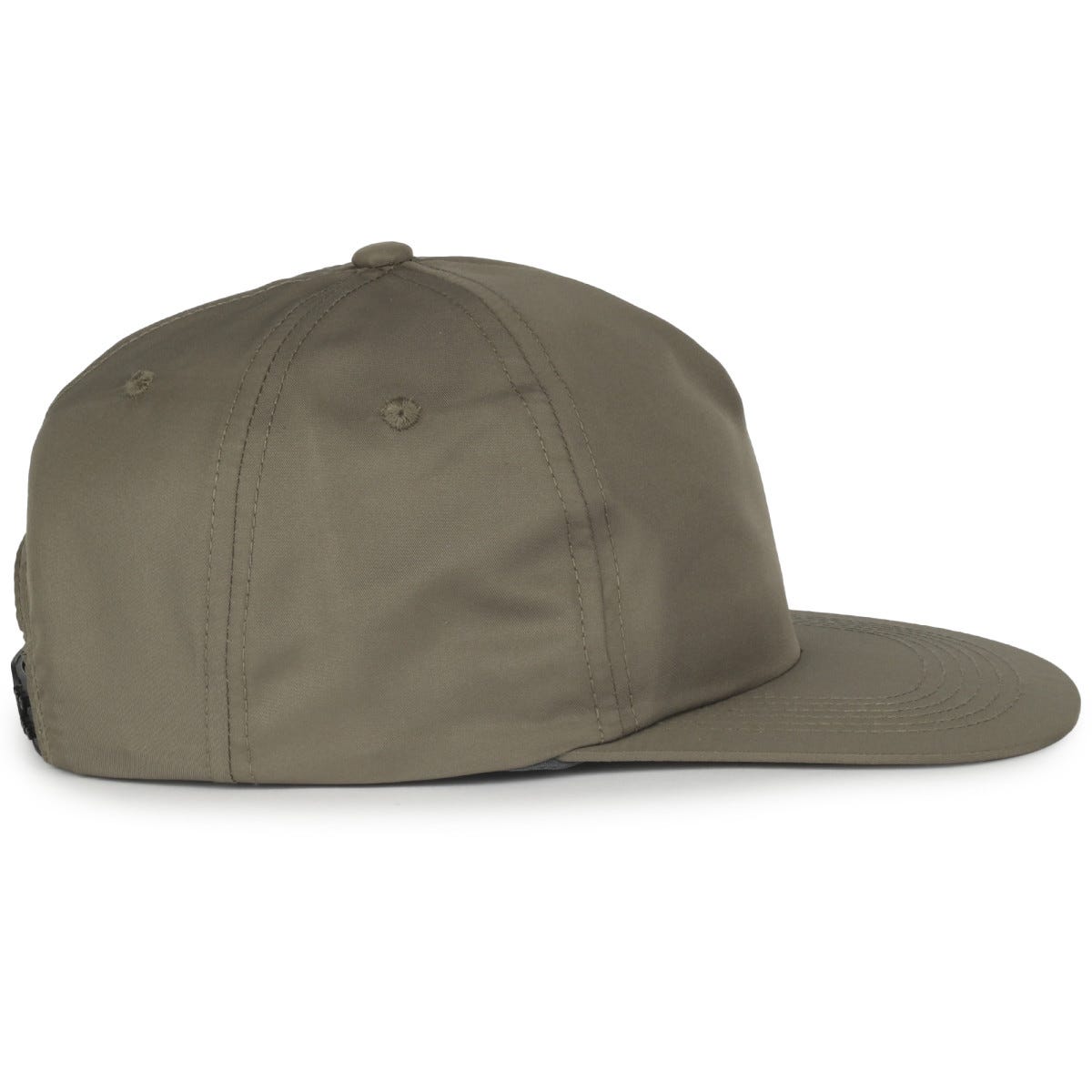 Legendary Headwear LOWERS Greenline Recycled Unstructured Flat Visor Cap - Olive
