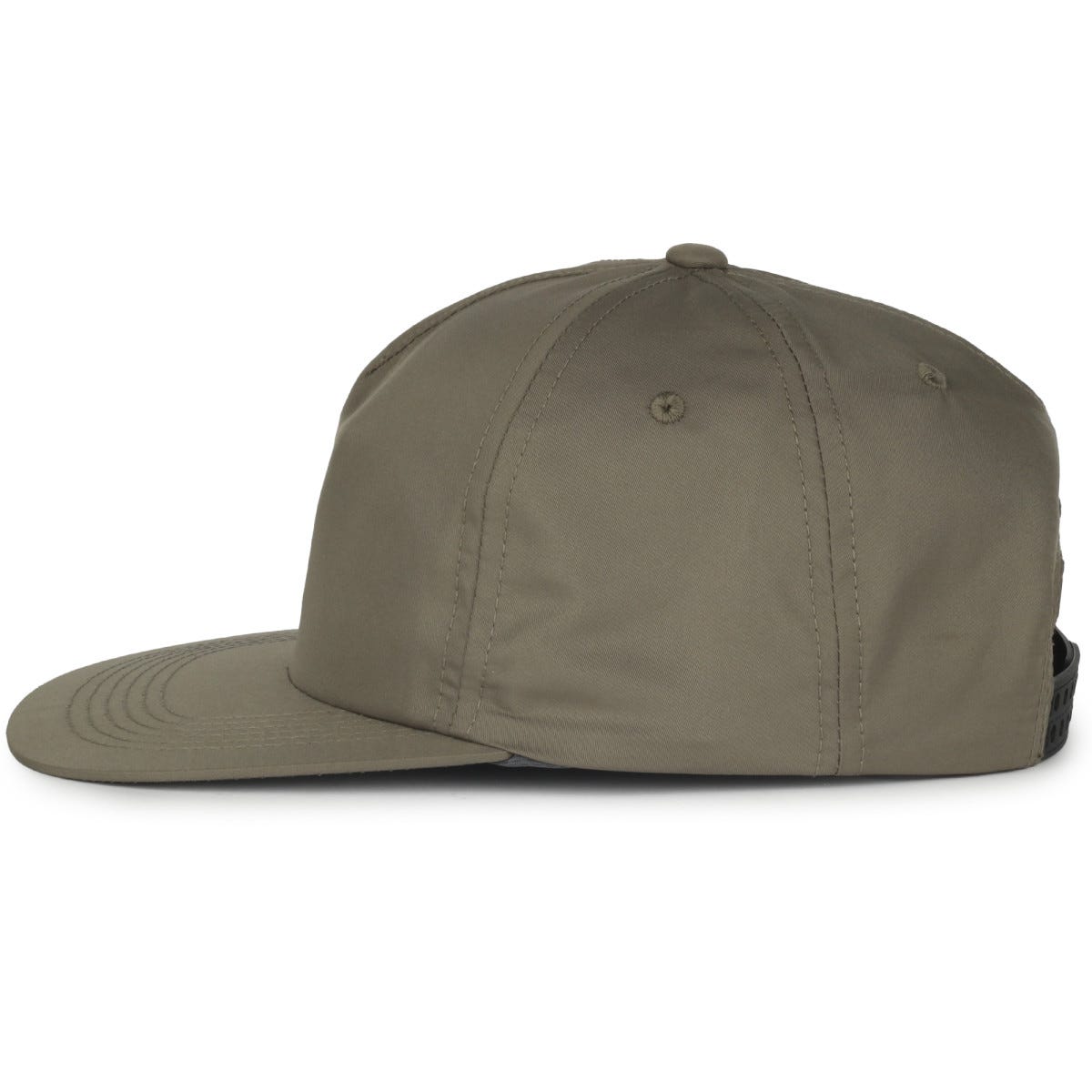 Legendary Headwear LOWERS Greenline Recycled Unstructured Flat Visor Cap - Olive