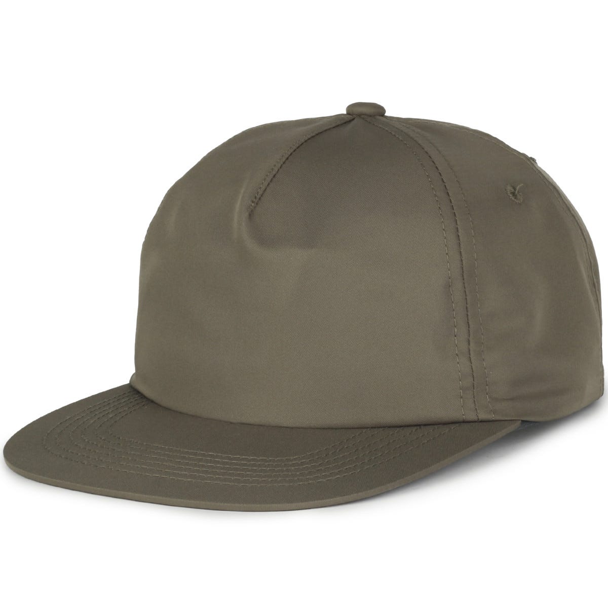 Legendary Headwear LOWERS Greenline Recycled Unstructured Flat Visor Cap - Olive