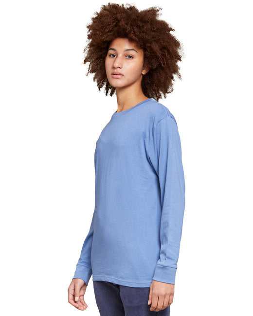 Lane Seven LS15009 Unisex Long Sleeve T-Shirt - Colony Blue - HIT a Double - 2