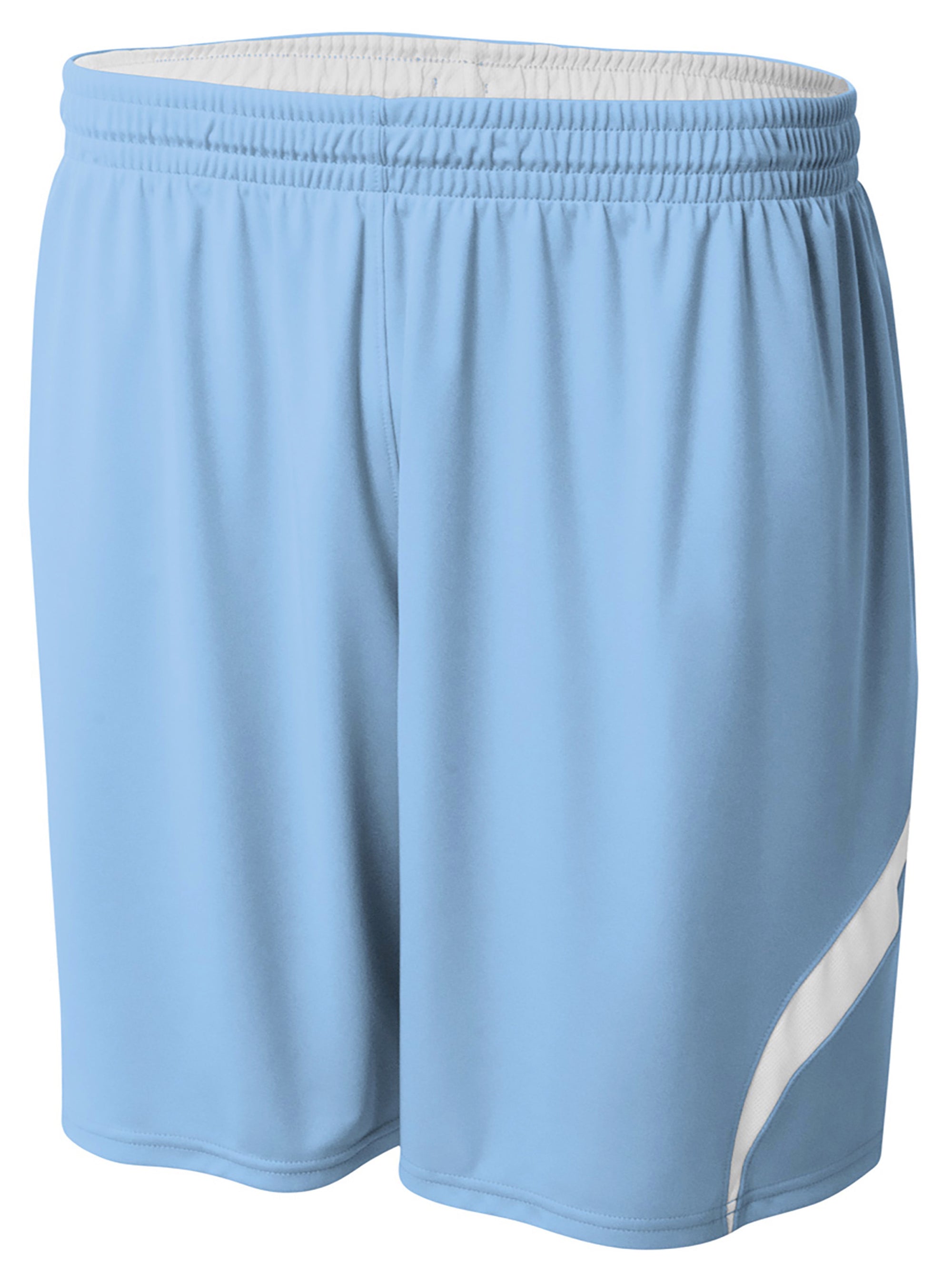 LT BLUE/WHITE A4 6" Youth Double Double Rweversible Short  grouped