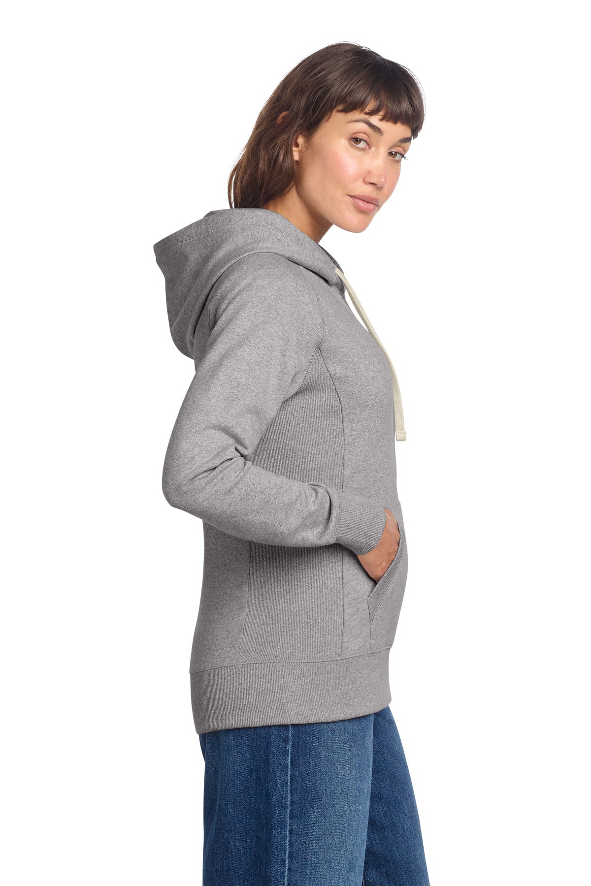 LtHtGry District Women's Re-Fleece Hoodie DT8101