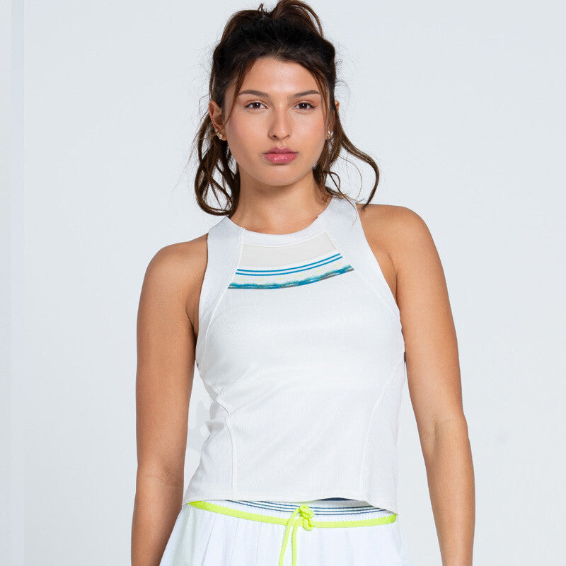 Lucky in Love Ace of Steel Tank W/ Bra (white) - Wht / Xs