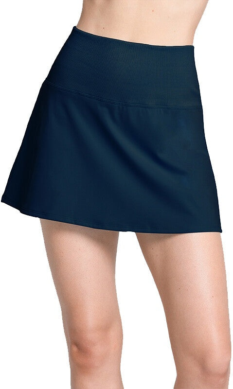 Lucky in Love Baseline Skirt (w) (white)