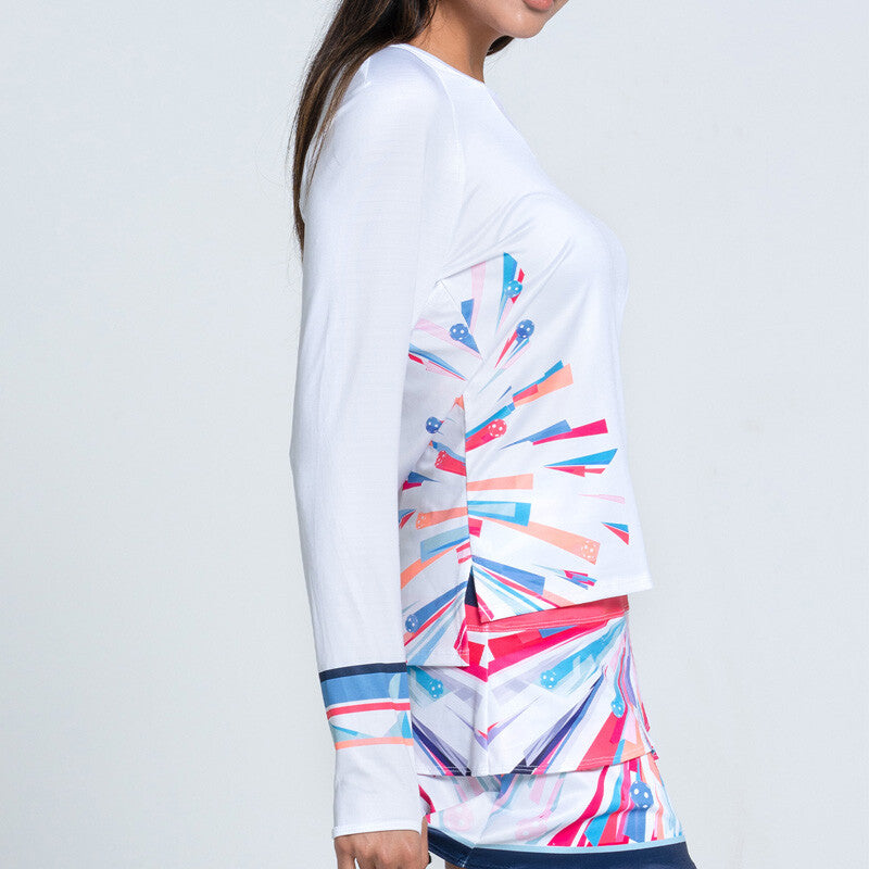Lucky in Love Berry Best Long Sleeve (white)