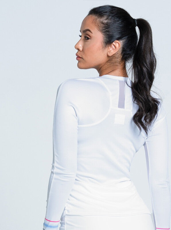 Lucky in Love Blue Streak Long Sleeve (white)
