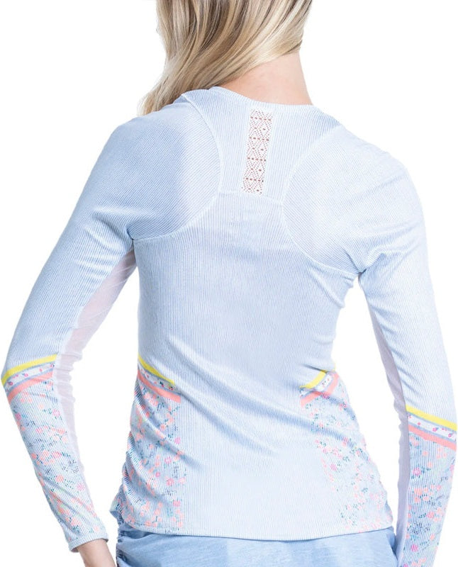 Lucky in Love Chambray Blossom Long Sleeve