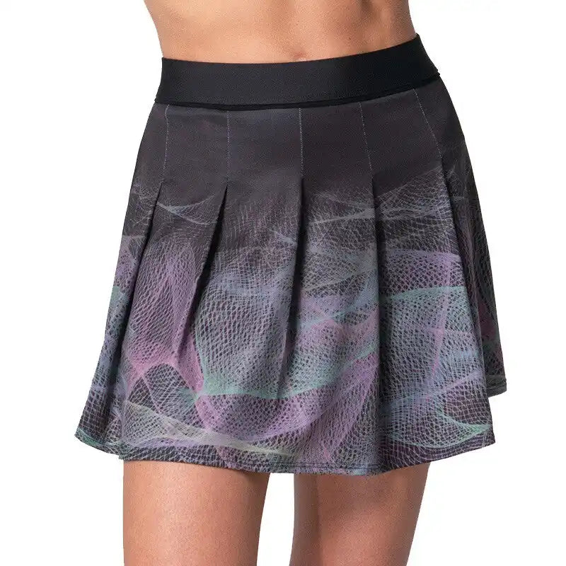 Lucky in Love Courtside Lights Pleat Skirt 14’’ Women’s Multi