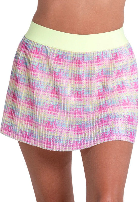 Lucky in Love Glow Get ?Em Pleated Skirt Women’s - Multi