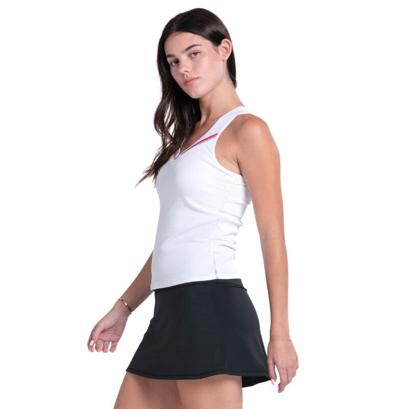 Lucky in Love Glow Stripe Tank (w) (white)