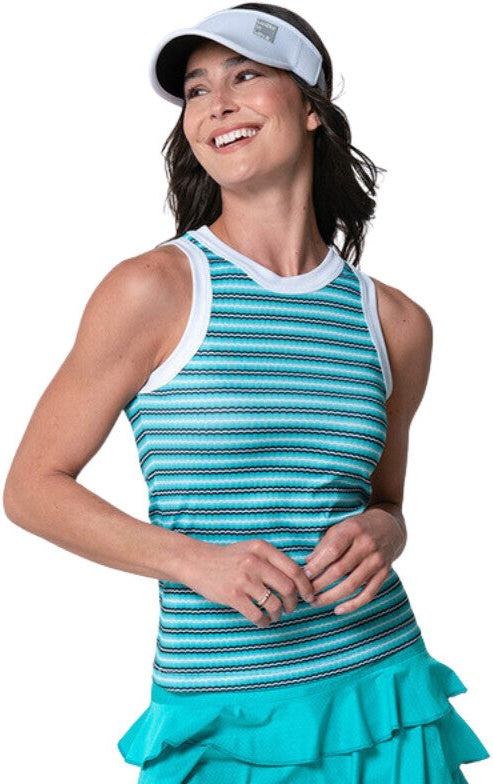 Lucky in Love High Came to Win Tank Women’s - Aquamarine