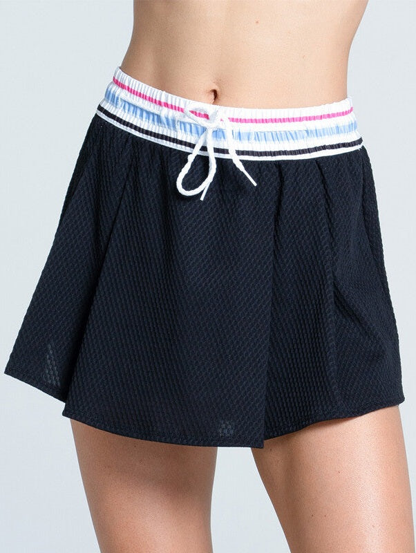 Lucky in Love High Waist Blue Streak Skirt 13’’