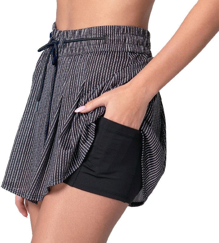 Lucky in Love High Waist Pinstripe Skirt 13.5’’