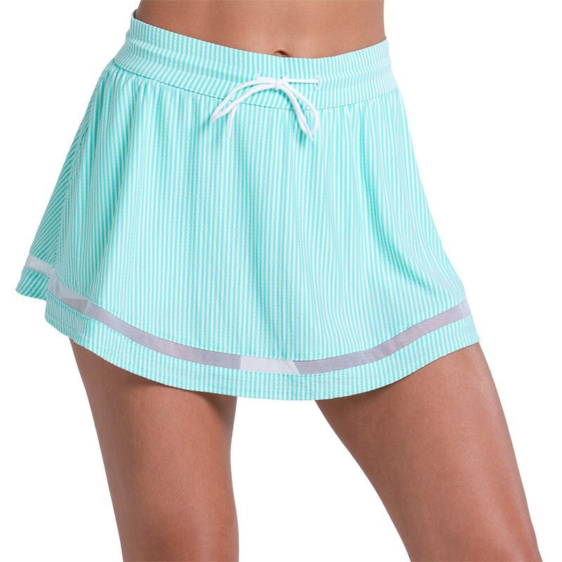 Lucky in Love High Waist Seersucker Skirt (w) (capri)