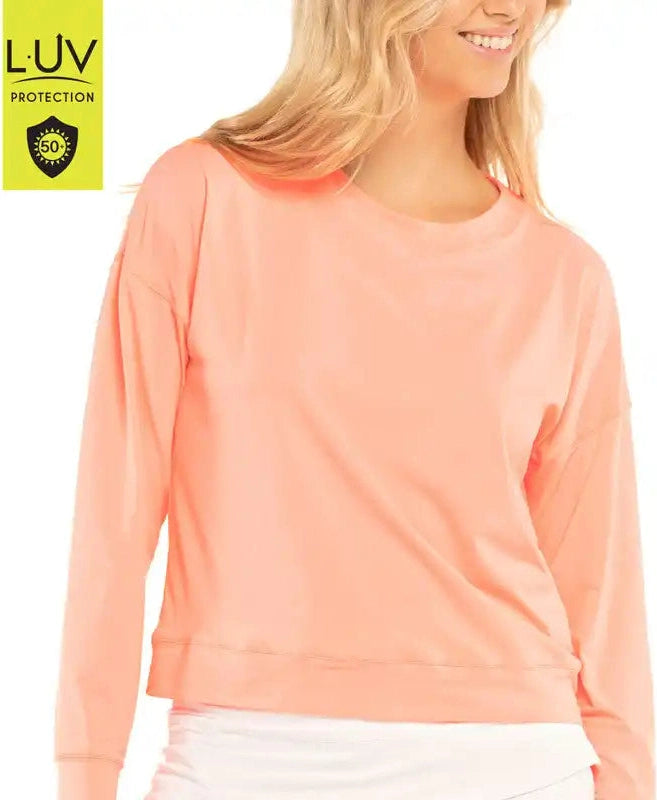 Lucky in Love Hype Long Sleeve Peach