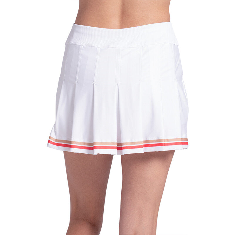 Lucky in Love Legacy Lines Pleat Skirt (w) (white)