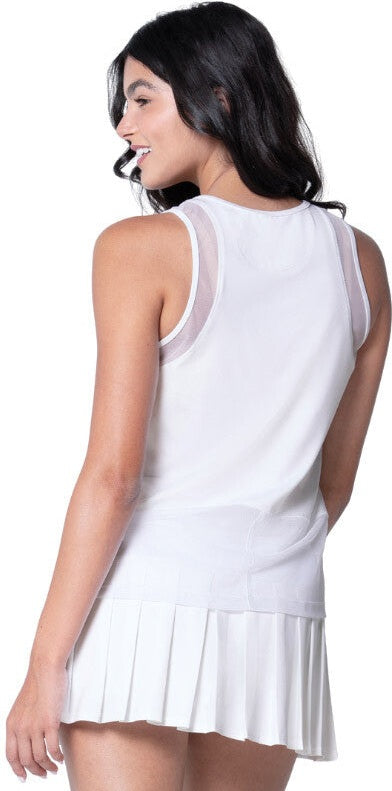 Lucky in Love Level Up Tank (w) (white)