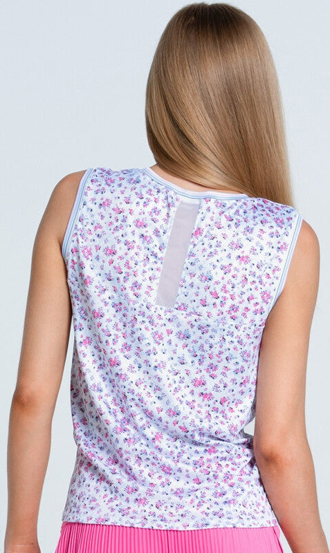 Lucky in Love Moon Flower Twist Front Tank