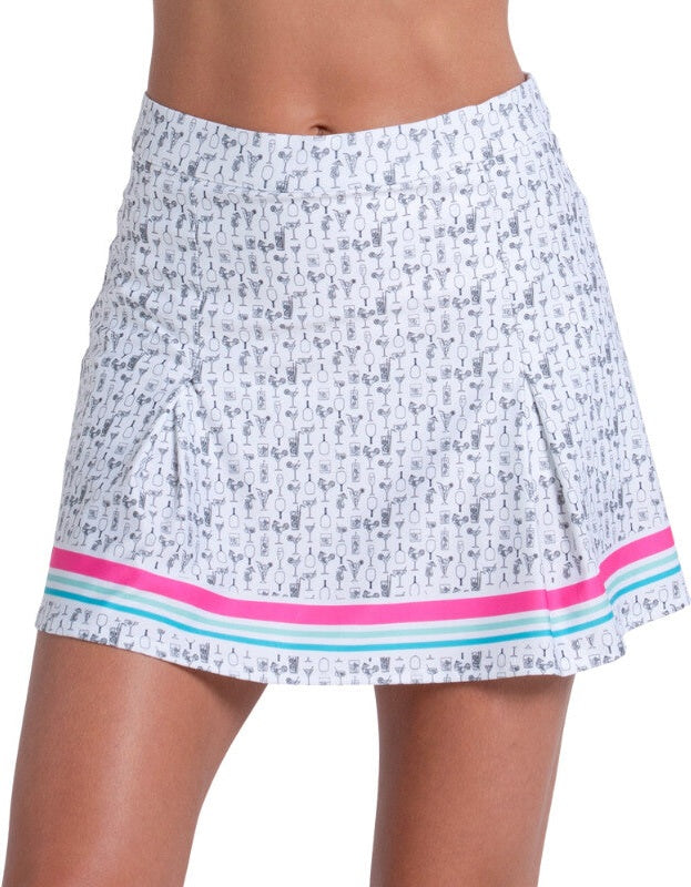 Lucky in Love Pickle-tini Pickleball Skirt Women’s - Multi