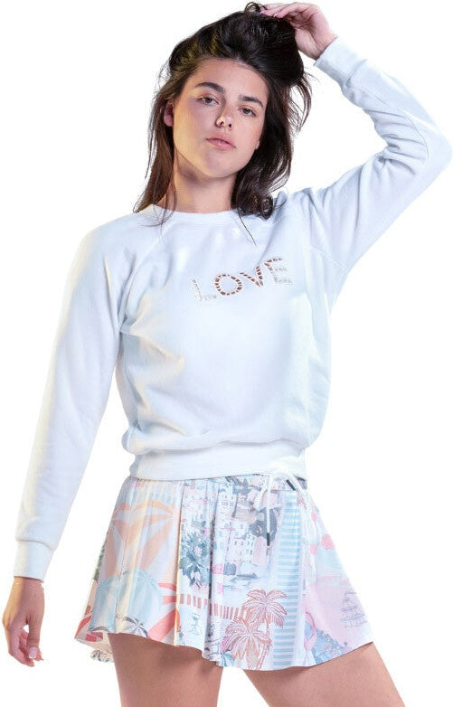 Lucky in Love Pullover Women’s - White