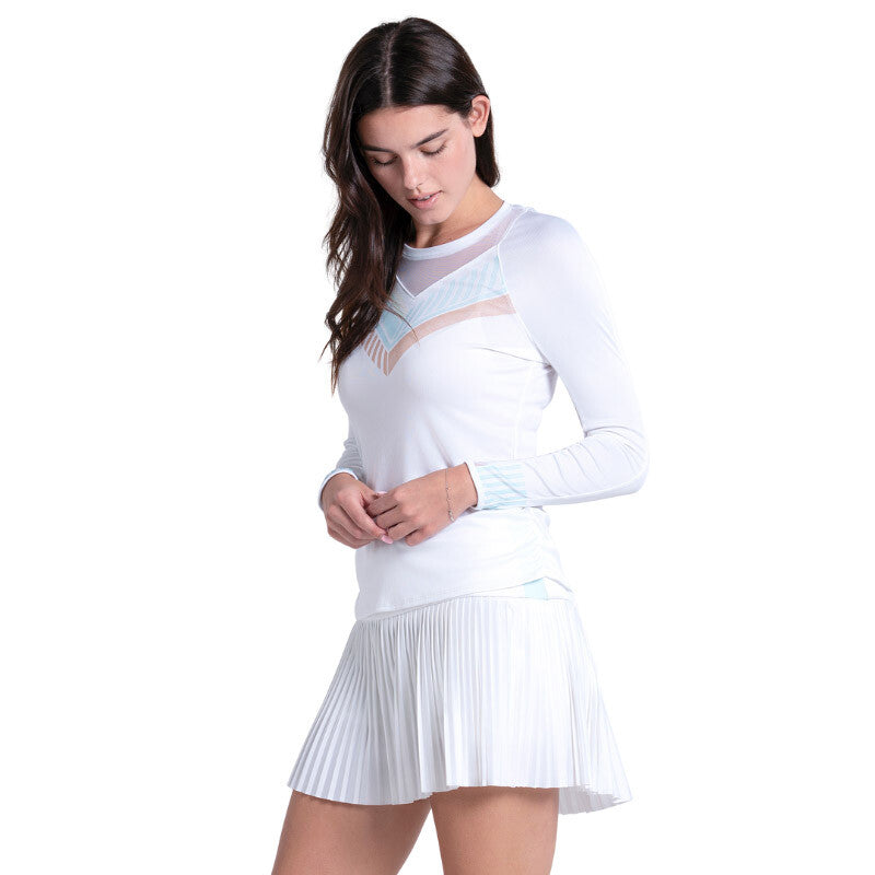 Lucky in Love Riviera Club Long Sleeve (w) (white)