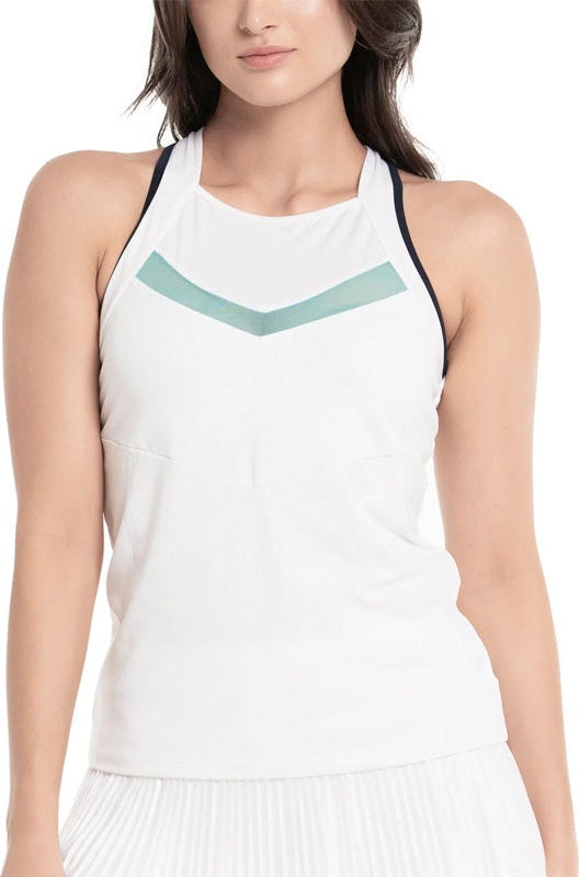 Lucky in Love V.i.p. Tank W/ Bra (white)