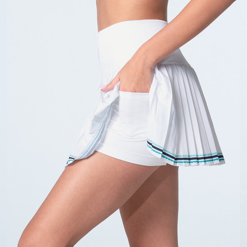 Lucky in Love Win it Pleated Skirt 14’’ (white)