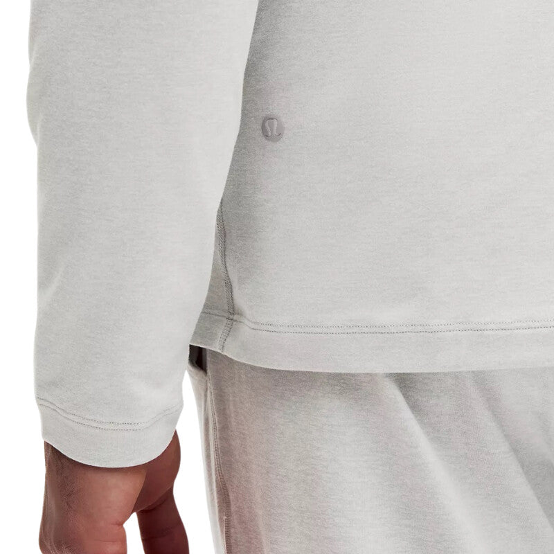 Lululemon Soft Jersey Half Zip (m) (heathered Vapor)