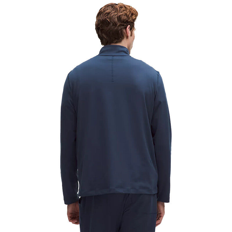 Lululemon Soft Jersey Half Zip (m) (heathered Vapor)