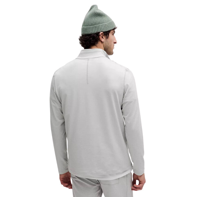 Lululemon Soft Jersey Half Zip (m) (heathered Vapor)