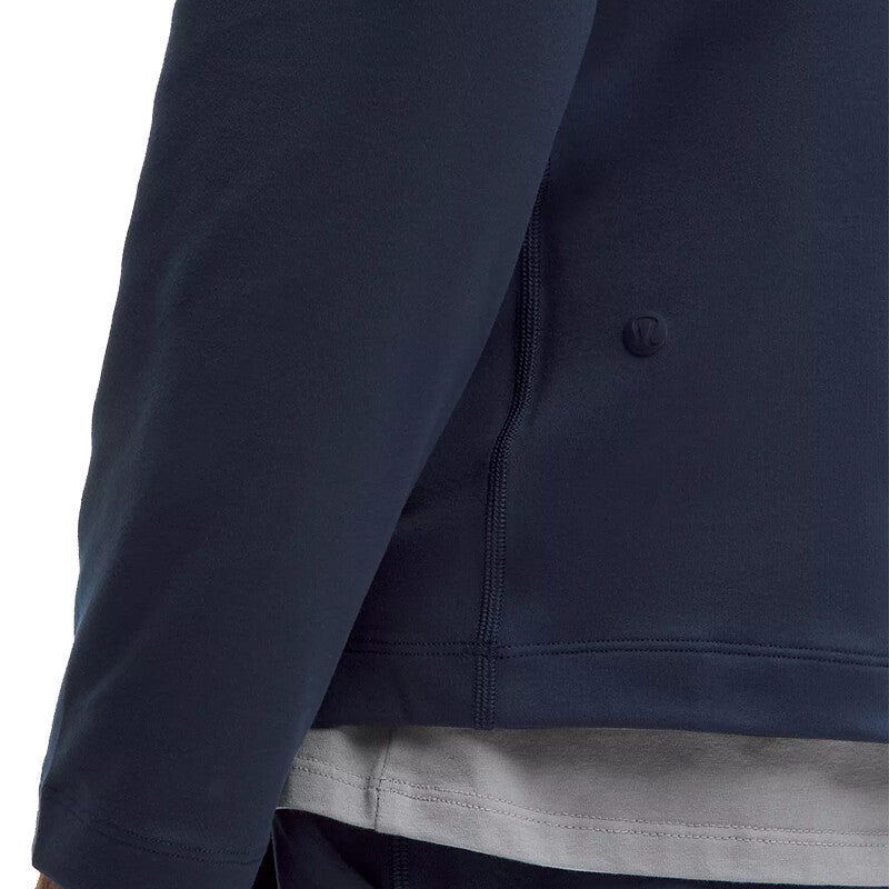 Lululemon Soft Jersey Half Zip (m) (heathered Vapor)