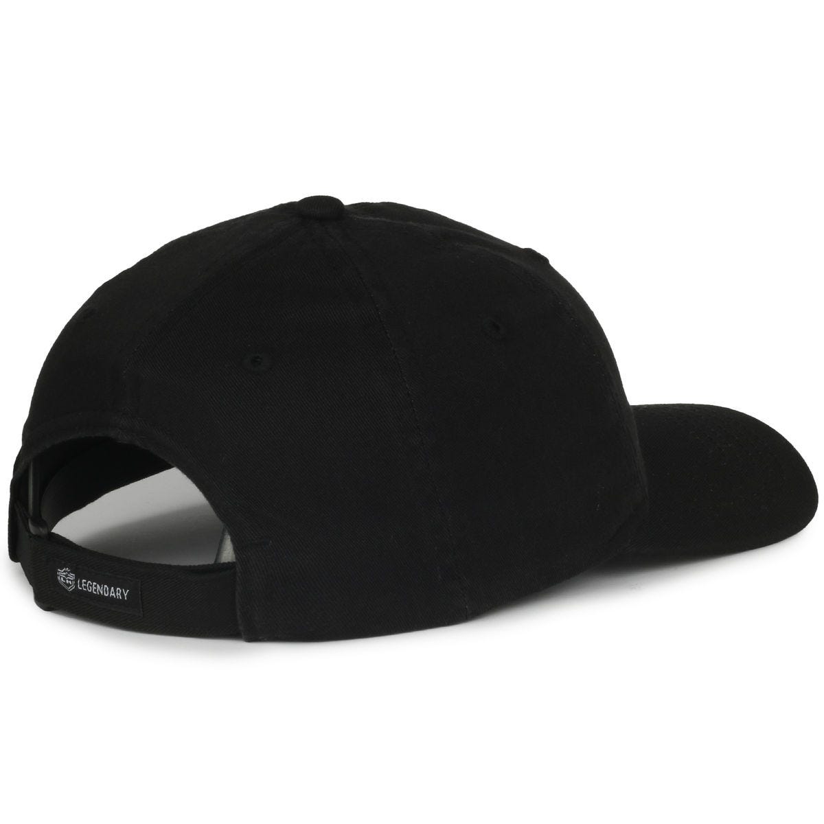 Legendary Headwear LUXE-POLO-FOR-HER Ladies Fit Washed Cotton Cap - Black