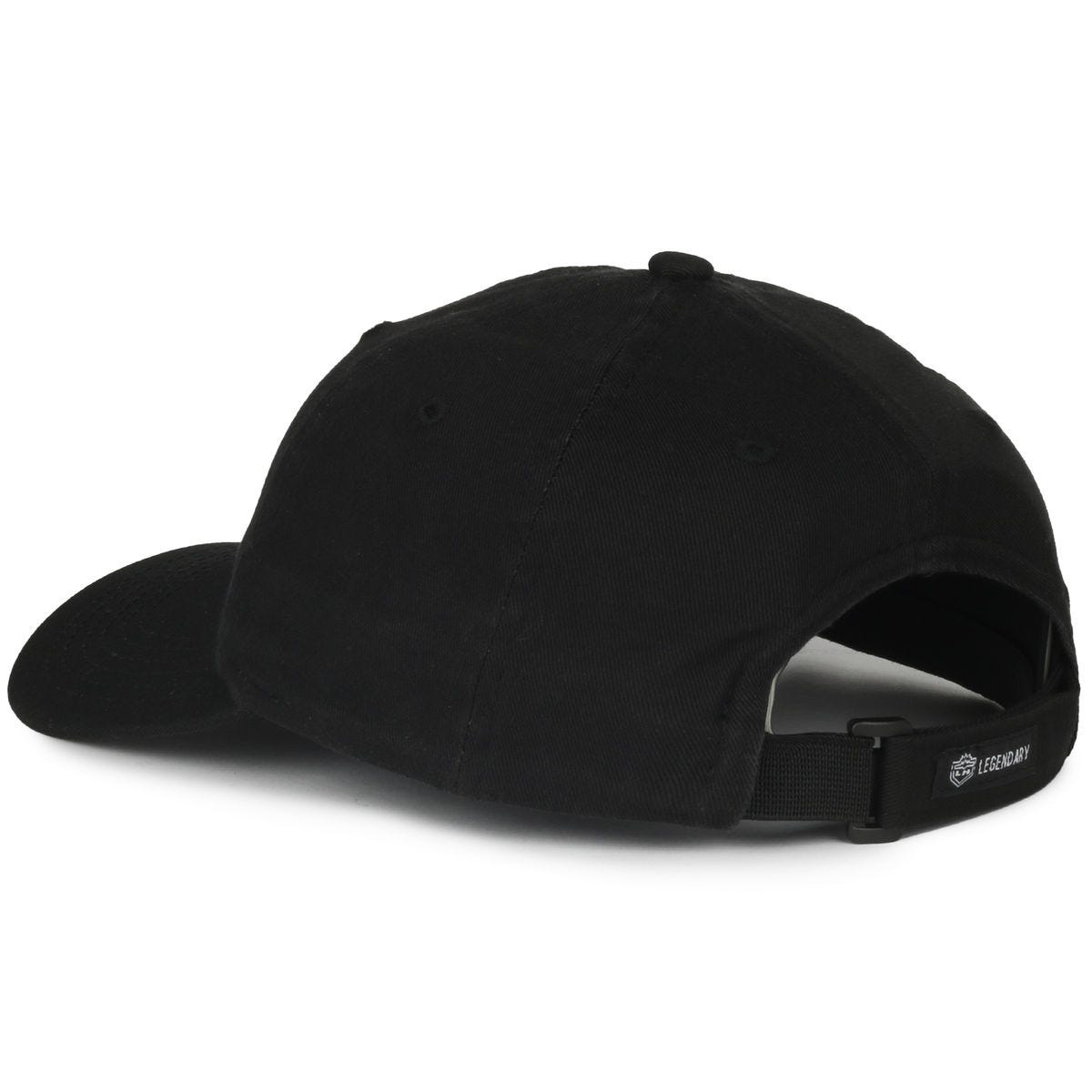 Legendary Headwear LUXE-POLO-FOR-HER Ladies Fit Washed Cotton Cap - Black