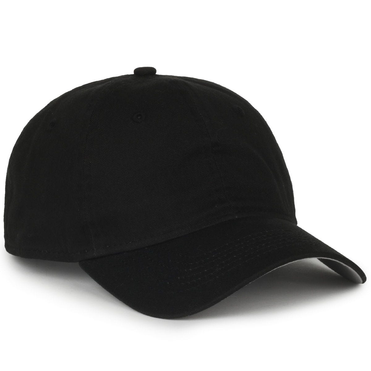 Legendary Headwear LUXE-POLO Unstructured Cotton Twill Cap - Black