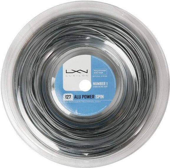 Luxilon Alu Power Spin 127 16g Reel 726’ - Silver