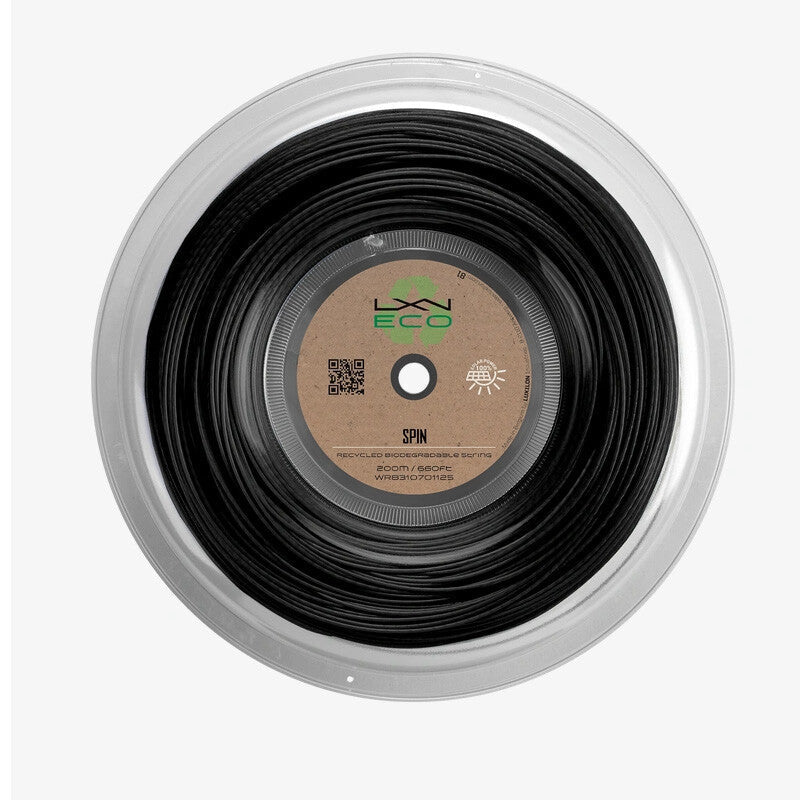 Luxilon Eco Spin 125 17g Reel 660’ (black) - Blk / 1.25