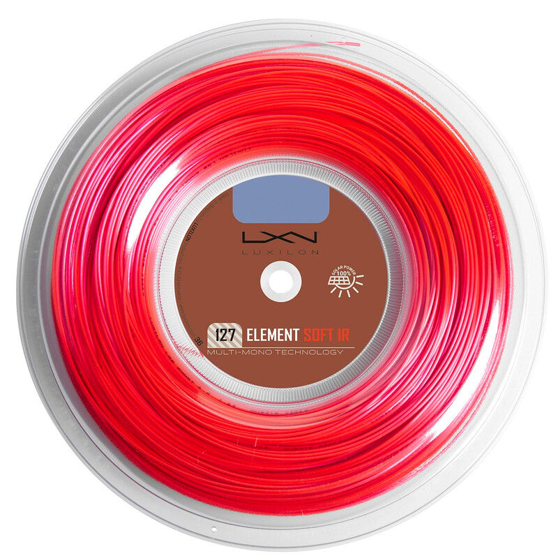 Luxilon Element Ir 125 16l Reel 660’ - Red / 1.25