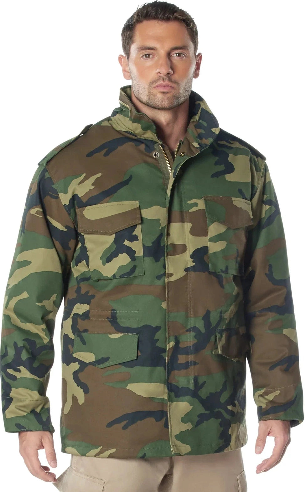M-65 Field Jacket - Woodland Camo / s