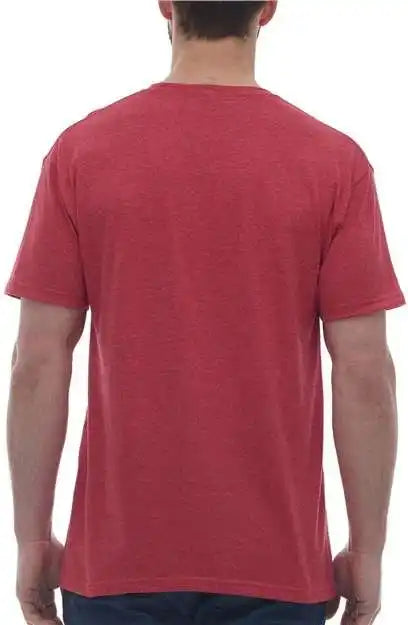 M&amp;o 4800 Gold Soft Touch T-shirt - Heather Red
