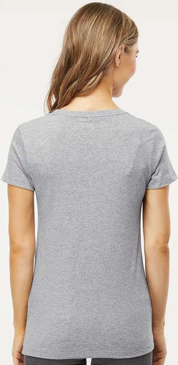 M&amp;o 4810 Women’s Gold Soft Touch t Shirt Athletic Gray