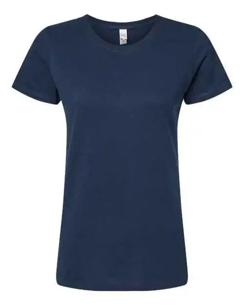 M&amp;o 4810 Women’s Gold Soft Touch t Shirt Deep Navy
